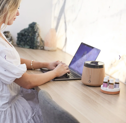 Lively Living Diffuser Aroma Elm, Cool Mist Vaporiser In A Wood Look Design