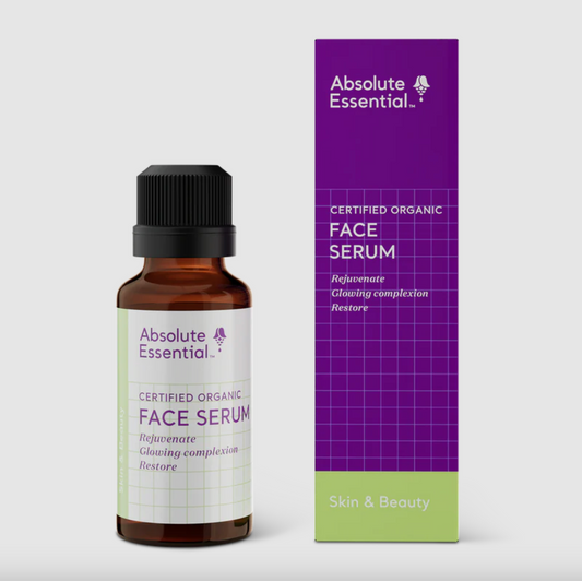 Absolute Essential Certified Organic Face Serum 25mL, Rejuvenates & Restores