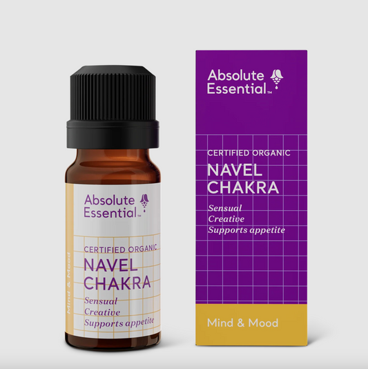 Absolute Essential Certified Organic Navel Chakra Essential Oil 10mL, Supports Appetite & Creativity