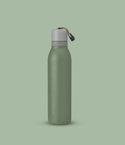 Owala FreeSip Twist Stainless Steel Water Bottle 24oz, Green House