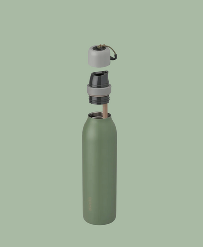 Owala FreeSip Twist Stainless Steel Water Bottle 24oz, Green House