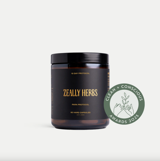Zeally Herbs 10 Day Para Protocol 60 Capsules, Cleanses & Eliminates Parasites