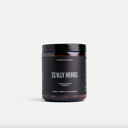 Zeally Herbs Colon Cleanse Formula 30 Capsules, Supports Bowel Movement & Digestive Wellbeing