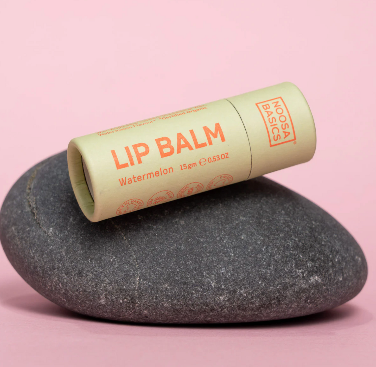 Noosa Basics Organic Watermelon Lip Balm 15g, Free Of Nasties