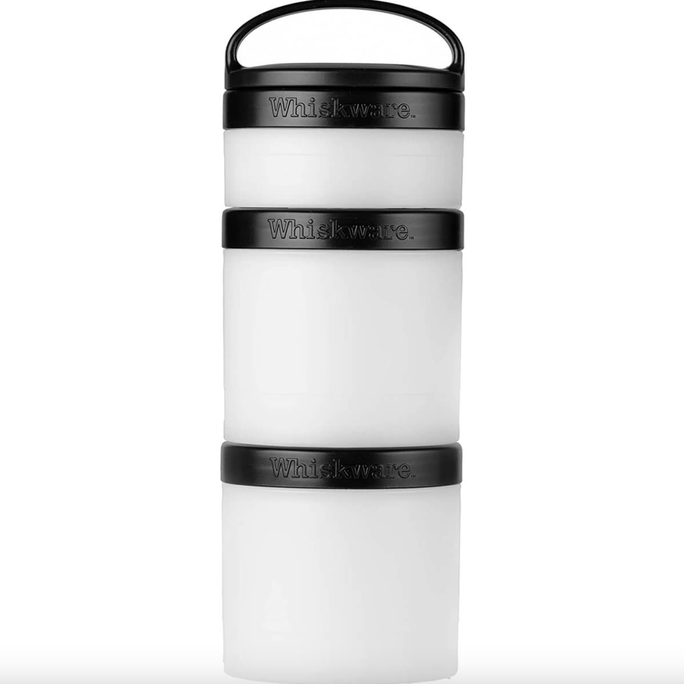 Whiskware Twist N' Lock Stackable Snack Pack, Compatible With Blender Bottle Pro-Stak