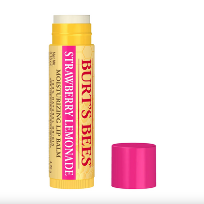 Burt's Bees Moisturising Lip Balm 4.25g, Strawberry Lemonade
