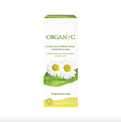 Organyc Chamomile Intimate Wash 250mL, Clinically-Formulated & Dermatologically Tested