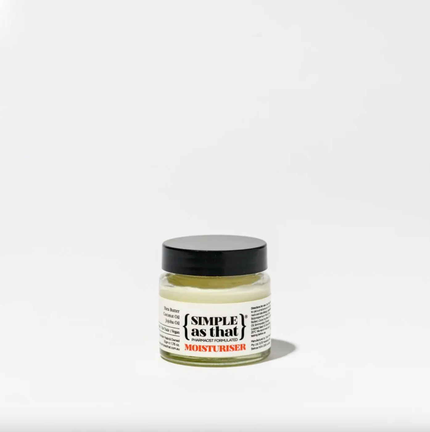 Simple As That Moisturiser 50g, With Jojoba & Coconut Oil