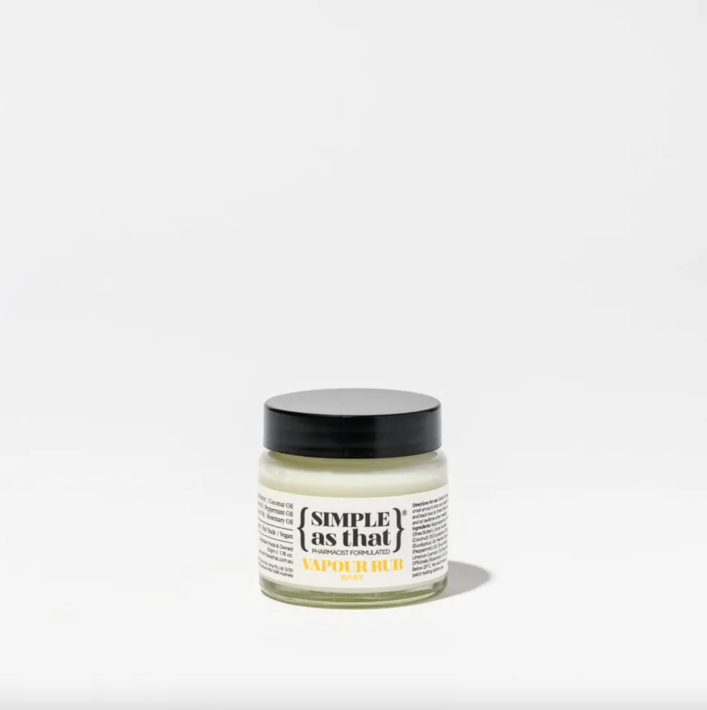 Simple As That Vapour Rub Baby 50g, Improves Breathing & Congestion