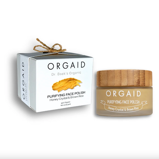 Orgaid Purifying Face Polish 56g, 93% Organic With Honey Crystal and Brown Rice