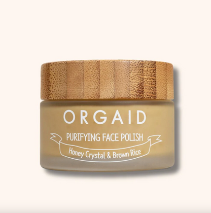 Orgaid Purifying Face Polish 56g, 93% Organic With Honey Crystal and Brown Rice