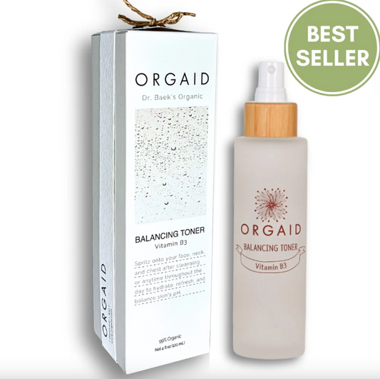 Orgaid Balancing Toner 120mL, With Vitamin B3 & 99% Organic & Non-Toxic
