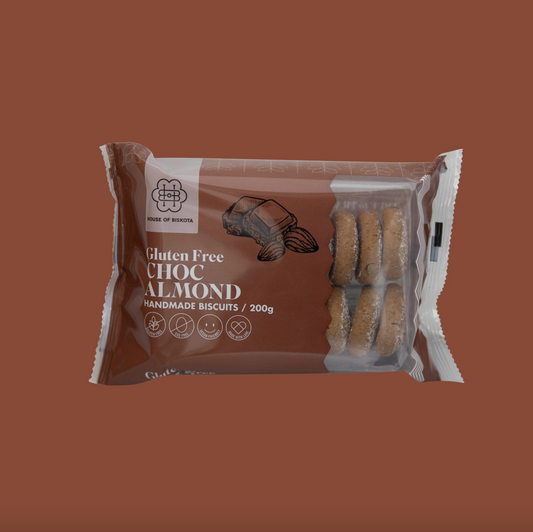 House Of Biskota Gluten Free Choc Almond Biscuits 200g, Handmade With Love