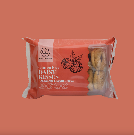 House Of Biskota Gluten Free Daisy Kisses Biscuits 200g, Vegan Friendly