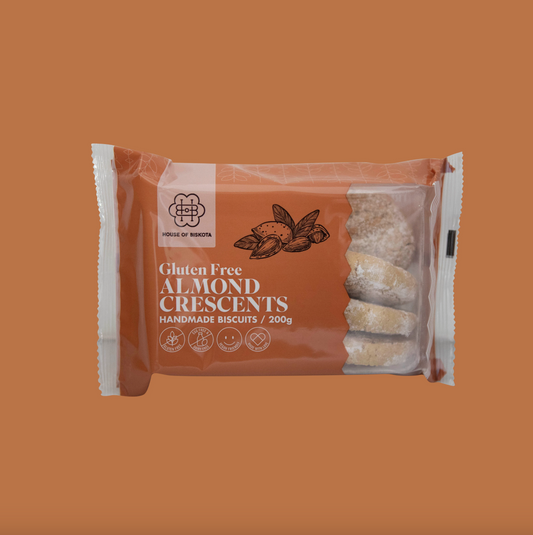 House Of Biskota Gluten Free Almond Crescents Biscuits 200g, Egg & Dairy Free