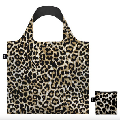 LOQI Shopping Bag, Leopard Dusk