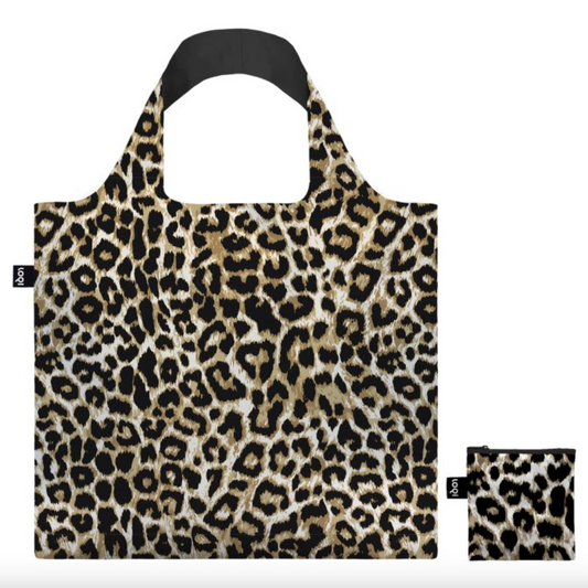 LOQI Shopping Bag, Leopard Dusk