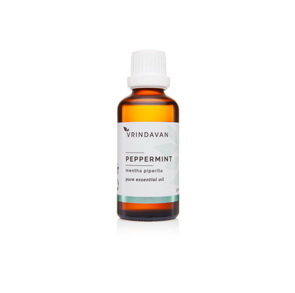 Vrindavan Essential Oil 100% Pure Peppermint 25mL Or 50mL, Cooling & Refreshing Properties