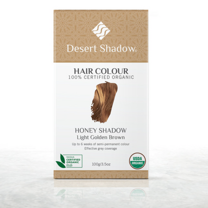 Desert Shadow Certified Organic Hair Colour 100g, Honey Shadow; Light Golden Brown