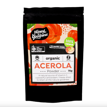 Honest To Goodness Organic Acerola Powder 70g, Natural Source Of Vitamin C