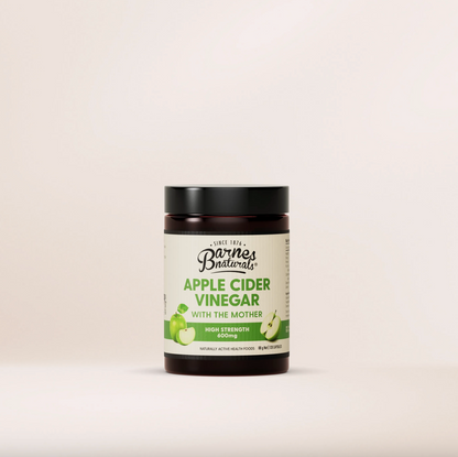 Barnes Naturals Apple Cider Vinegar High Strength (600mg) 120 Capsules, With The Mother