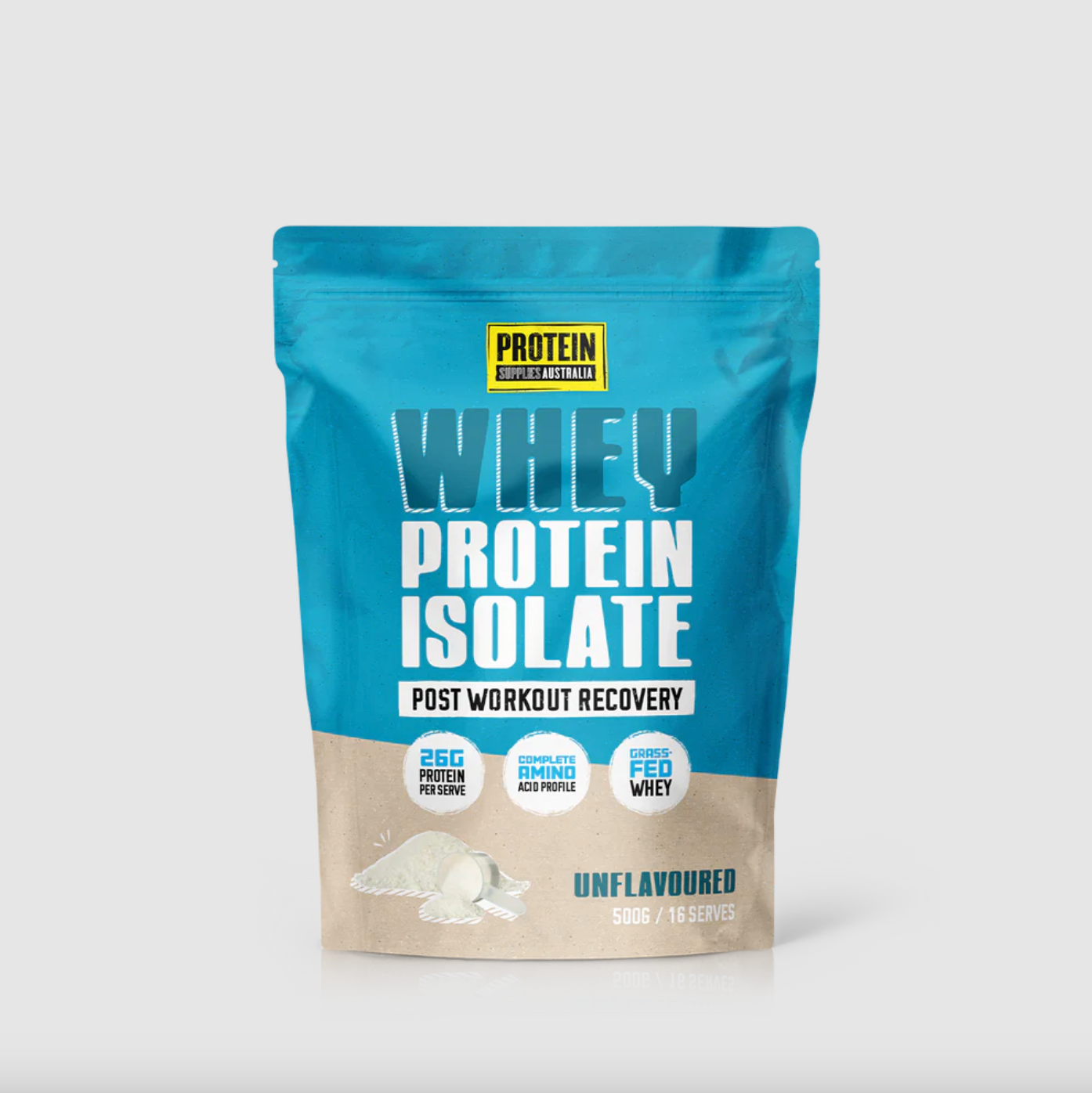Protein Supplies Australia Whey Protein Isolate (WPI) 500g Or 1Kg, Unflavoured