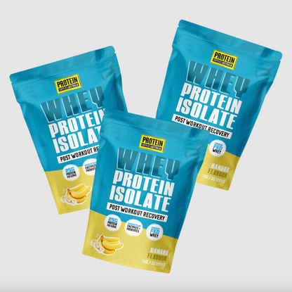 Protein Supplies Australia Whey Protein Isolate (WPI) 500g Or 1Kg, Banana Flavour