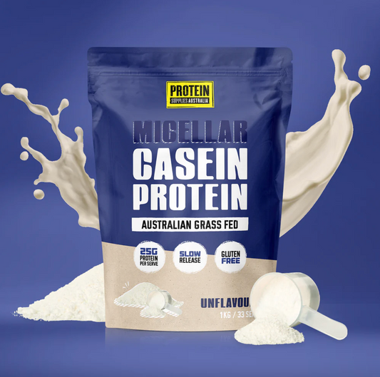Protein Supplies Australia Micellar Casein Protein (Slow Release) 1Kg, Unflavoured