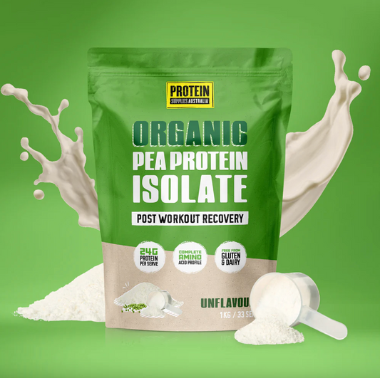Protein Supplies Australia Organic Pea Protein Isolate 500g Or 1Kg, Unflavoured