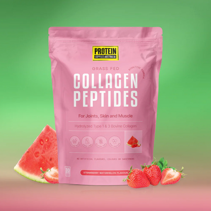 Protein Supplies Australia Grass Fed Collagen Peptides 500g Or 1Kg, Strawberry Watermelon Flavour