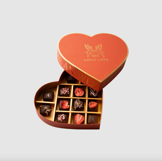Loco Love Limited Edition 13 Assorted Truffles In A Heart Gift Box, Love Is The Answer