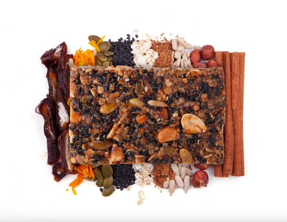 The Crafty Weka Date & Orange Bar 75g, With Black Roasted Sesame Seeds