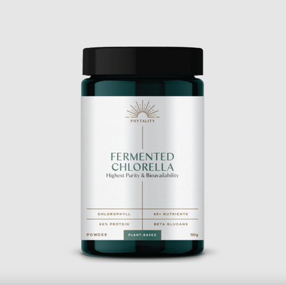 Phytality Plant-Based Fermented Chlorella Powder 120g, With The Highest Purity & Bioavailability