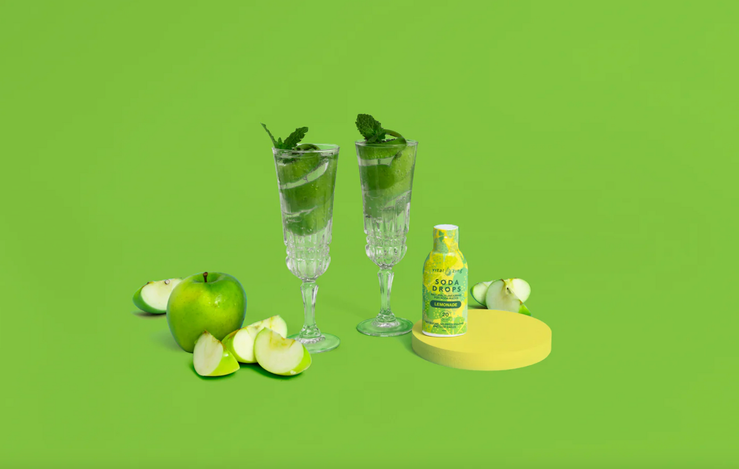 Vital Zing Natural Flavouring Lemonade Soda Drops 40mL, Sugar & Preservative Free