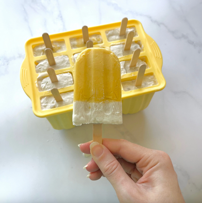 Ever Eco Silicone Popsicle Mould Tray Of 12, With Popsicle Sticks Included