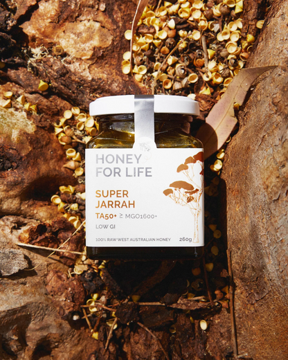 Honey For Life Super Jarrah Honey TA50+ 260g, Antioxidant Rich