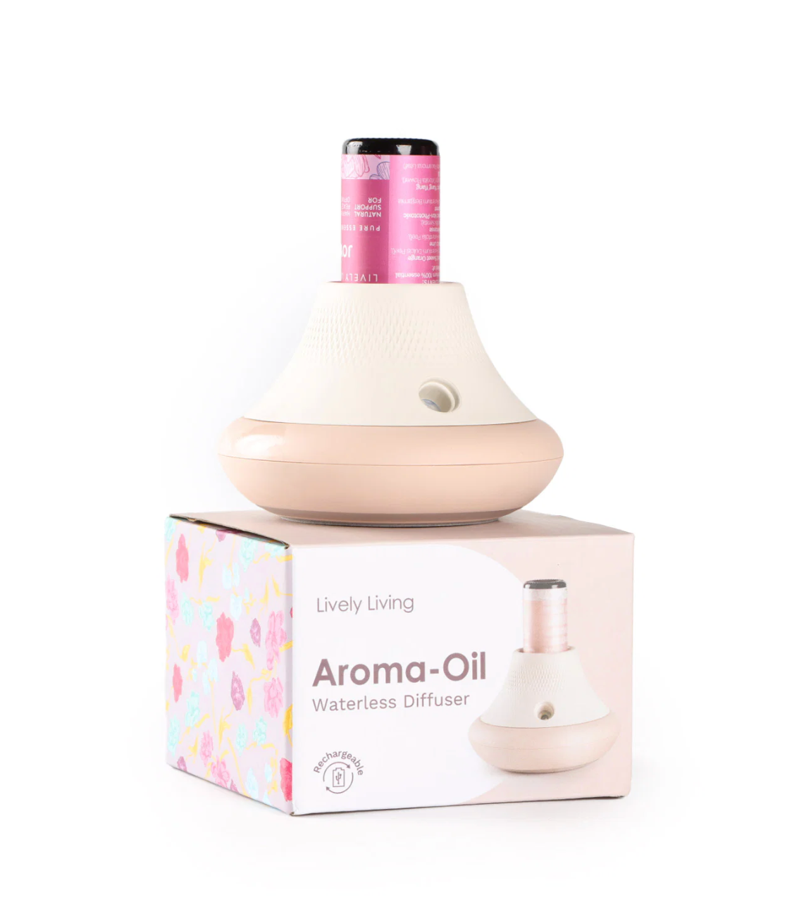 Lively Living Waterless Diffuser Aroma-Oil, Rechargeable