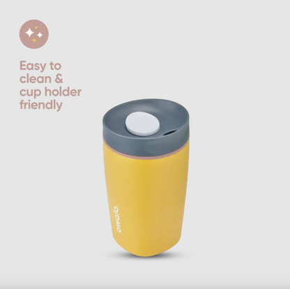 Owala SmoothSip Slider Stainless Steel Tumbler 12oz, Golden Quest