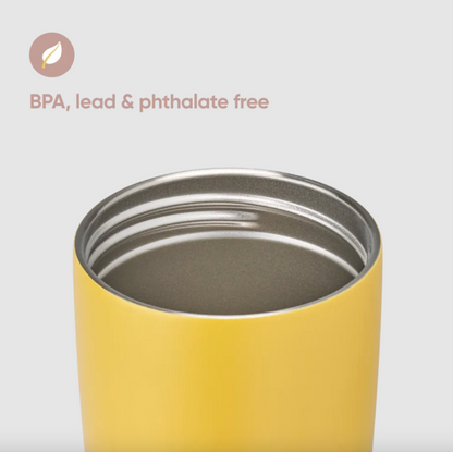 Owala SmoothSip Slider Stainless Steel Tumbler 12oz, Golden Quest