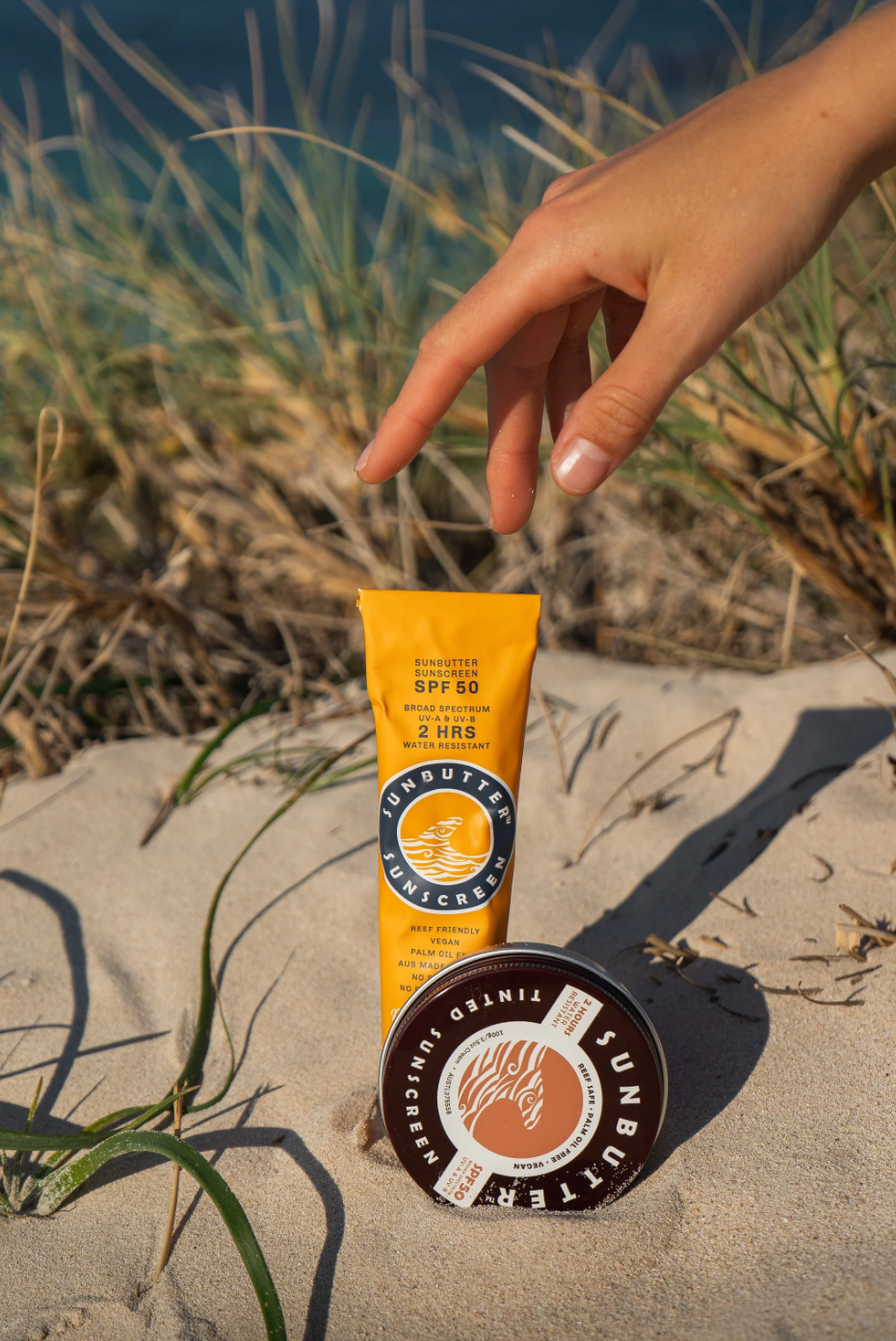 Sunbutter Skincare Sunscreen SPF50 Tube 120g, Vegan & Reef Friendly
