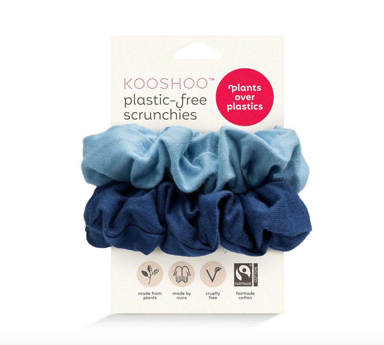Kooshoo Plastic-Free Scrunchies 2 Pack, Please Select Your Colour