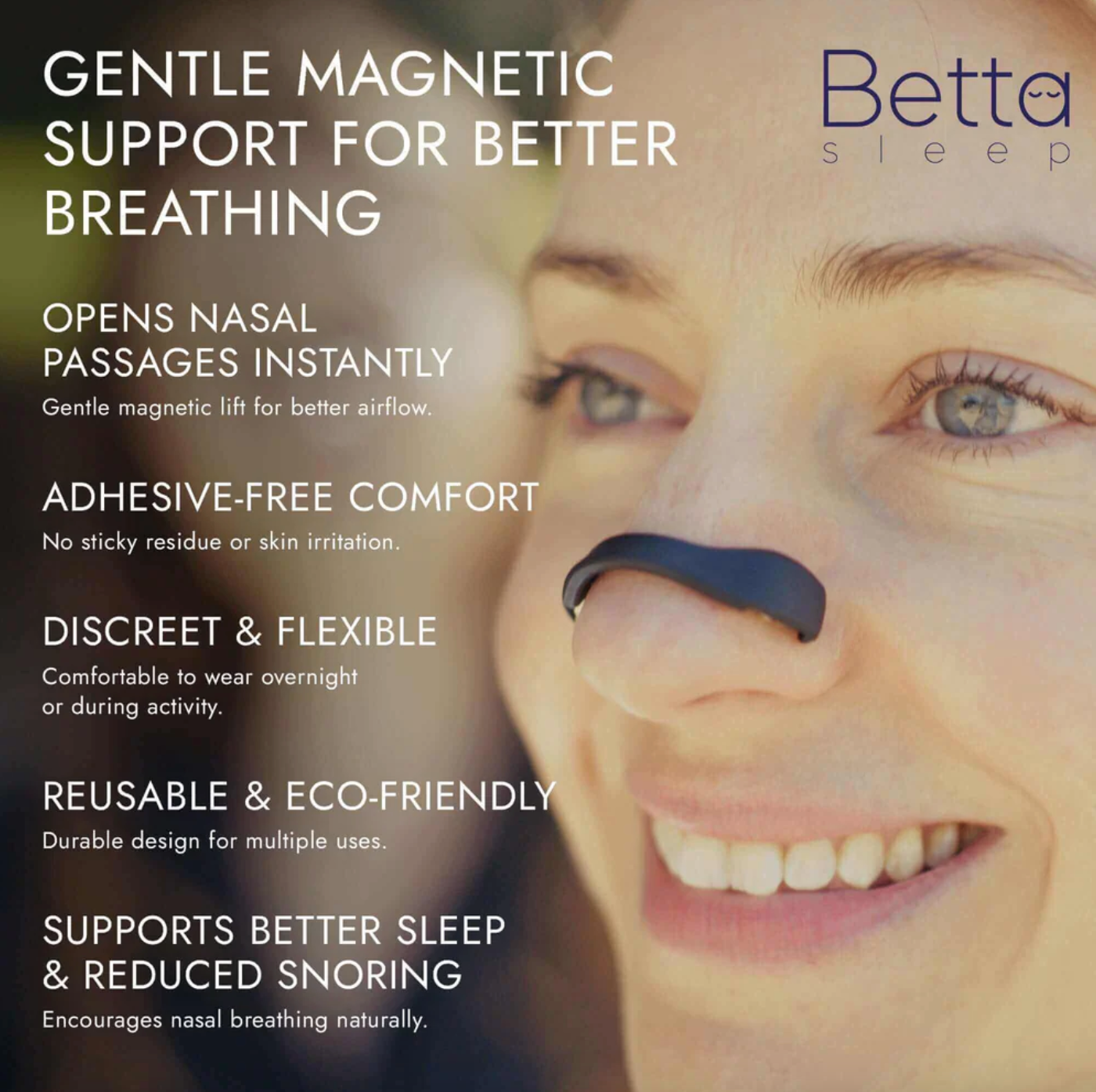 Betta Sleep Magnetic BreatheBand 15 Day Starter Kit, Opens Nasal Passages