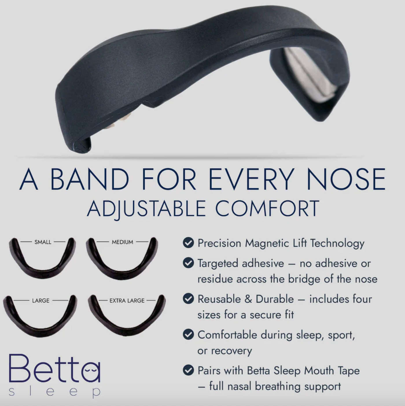 Betta Sleep Magnetic BreatheBand 15 Day Starter Kit, Opens Nasal Passages