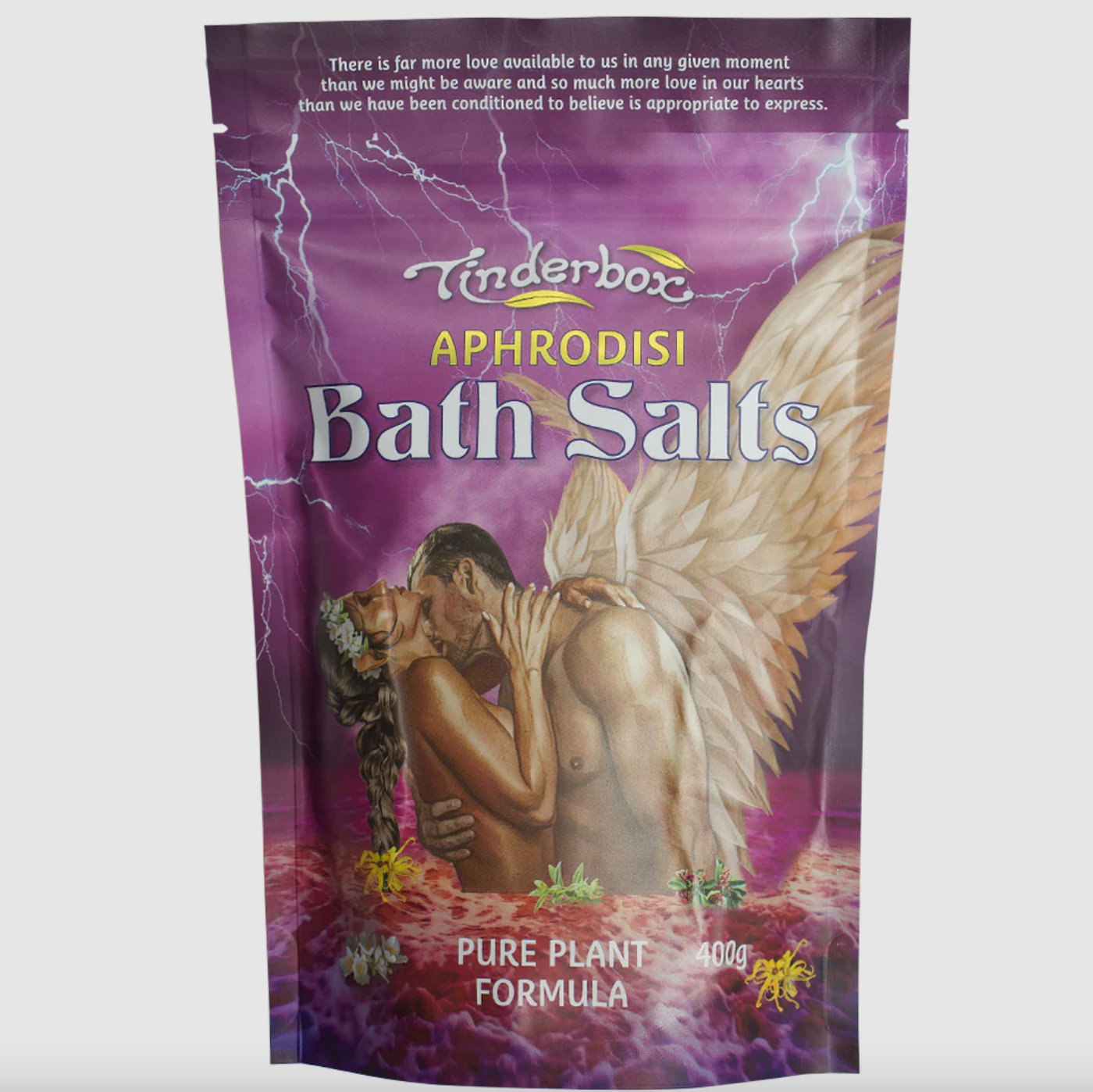 Tinderbox Aphrodisi Bath Salts 400g, Drains Away Tensions & Deeply Relaxes
