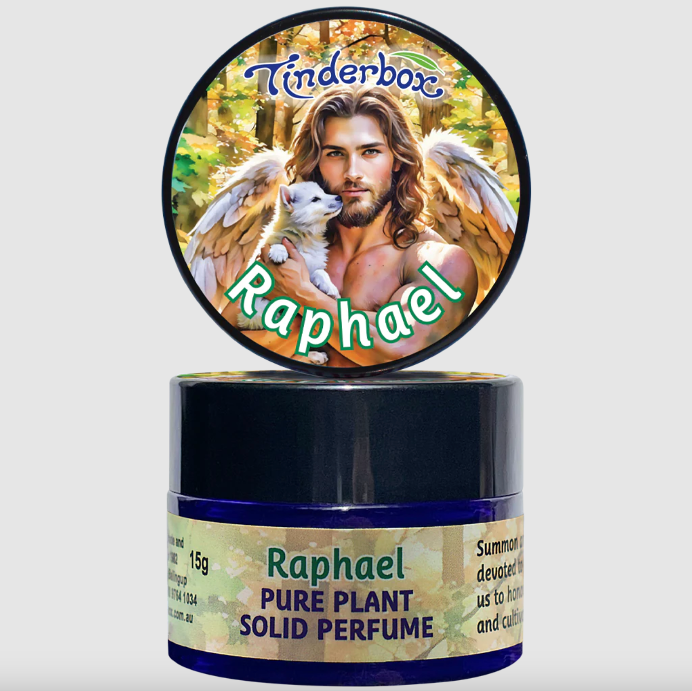 Tinderbox Raphael Solid Perfume 15g, A Scent Of Healing & Nurturing