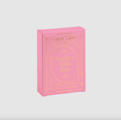 Loco Love Chocolate Twin Pack 2 x 35g Bars, Strawberry Vanilla Burst