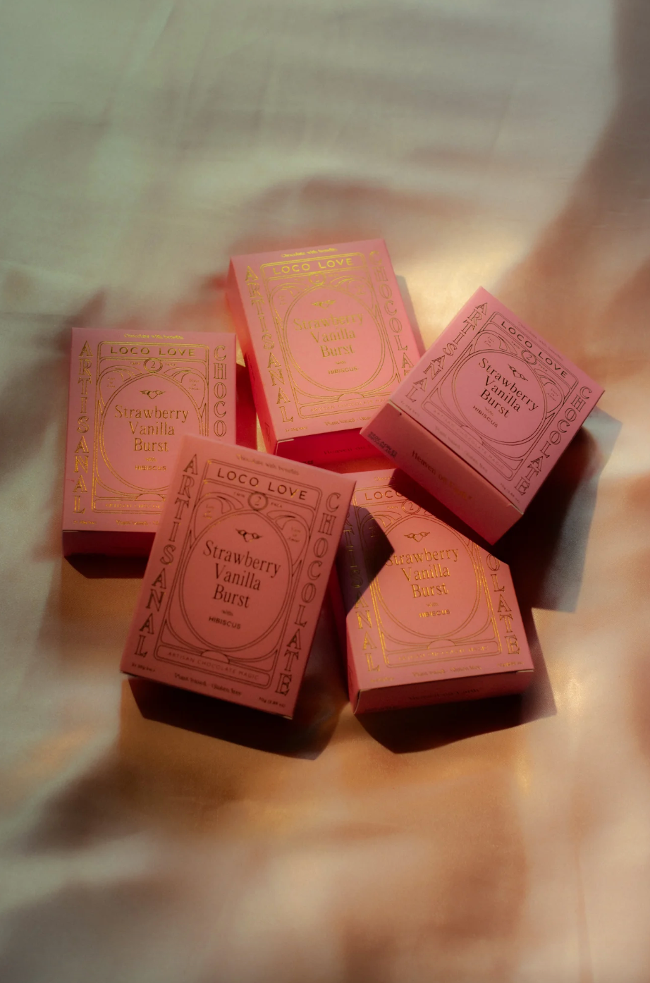 Loco Love Chocolate Twin Pack 2 x 35g Bars, Strawberry Vanilla Burst