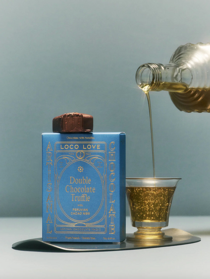 Loco Love Chocolate 35g, Double Chocolate Truffle With Peruvian Cacao Nibs