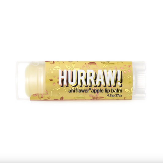 Hurraw Lip Balm 4.8g, Balms Collection, Ahiflower Apple Flavour