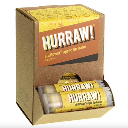 Hurraw Lip Balm 4.8g, Balms Collection, Ahiflower Apple Flavour